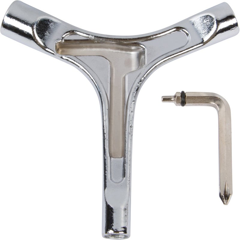 RADECKAL All in One Skate Tool, T Tool, Y Tool for Skateboards, Longboards, Mini Skateboards, and Cruisers (Silver) - Image 1
